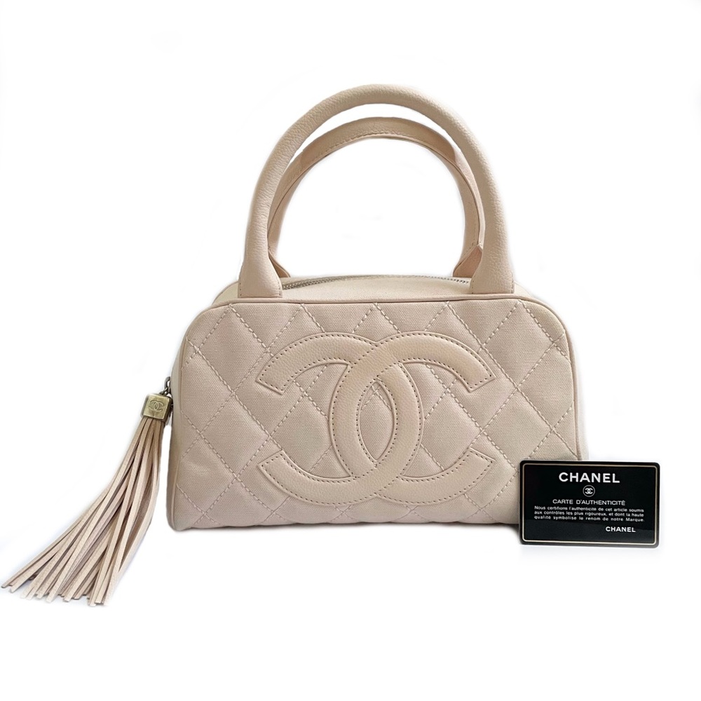 ✨SOLD✨ Chanel Blush Pink Bowler Bag with Tassel - Picture 1 of 6